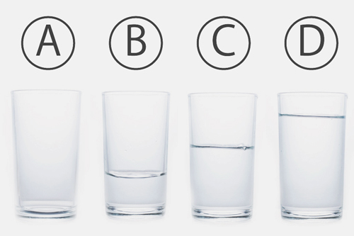 【心理テスト】コップの水はどれくらい？　答えでわかる自己愛レベル